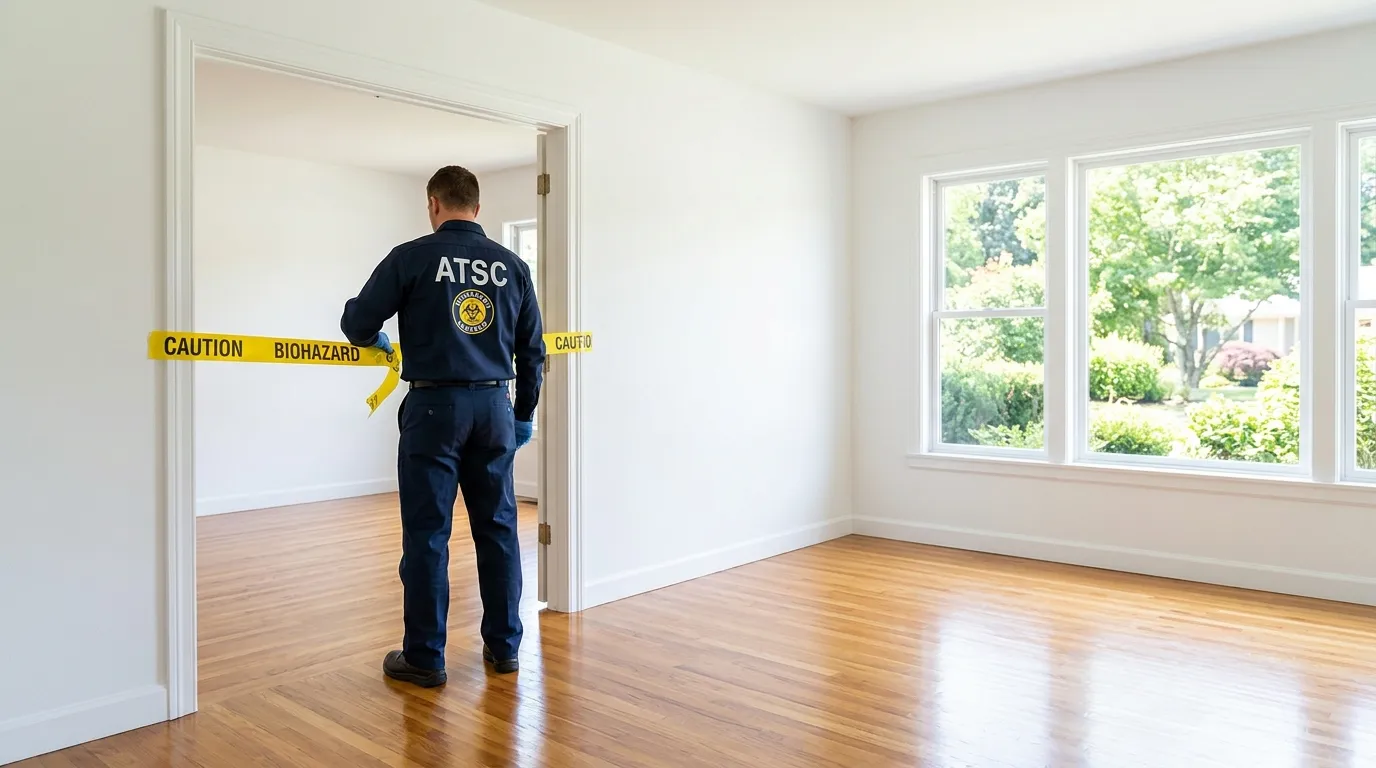 Certified biohazard cleanup crew performing Crime Scene Cleanup in North Palm Beach